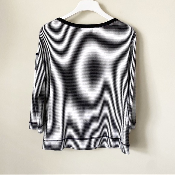 Lauren Ralph Lauren Nautical Tee Long Sleeves L - Picture 7 of 8